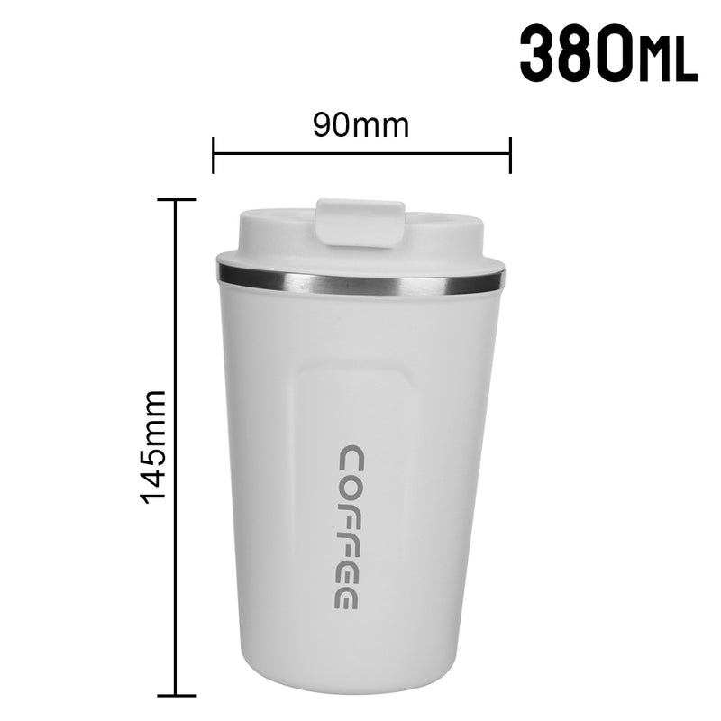 Caneca térmica  380/510ml para chá, água, café, duplo aço inoxidável