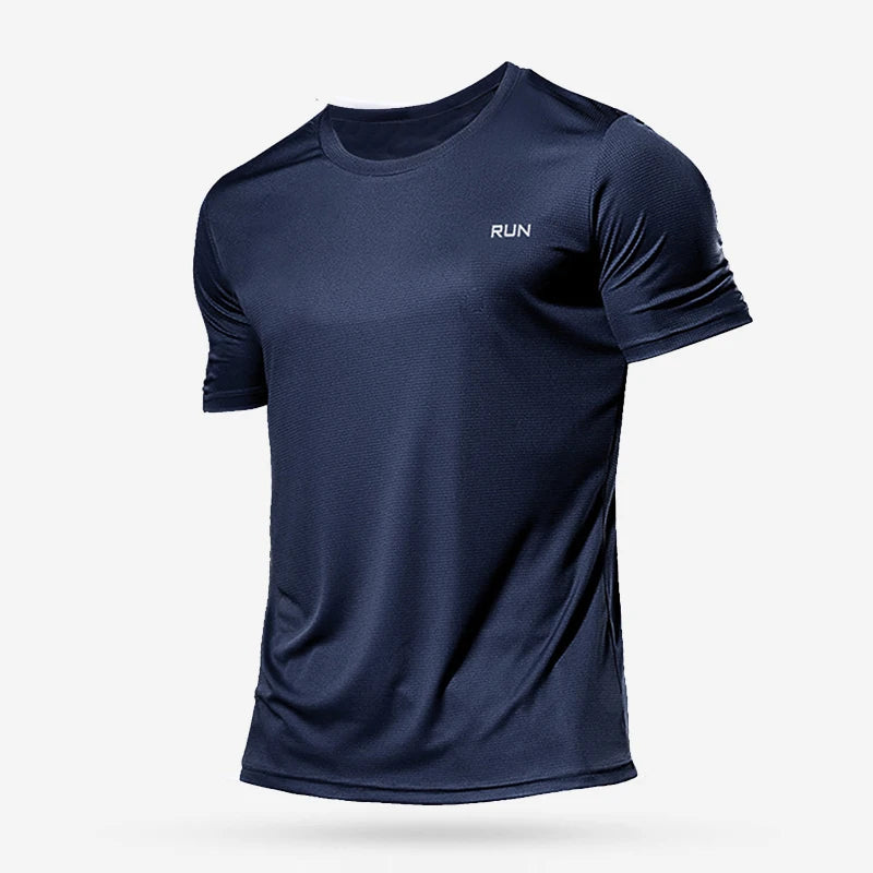 Camisa esportiva, secagem rápida e compressão, camiseta fitness gym