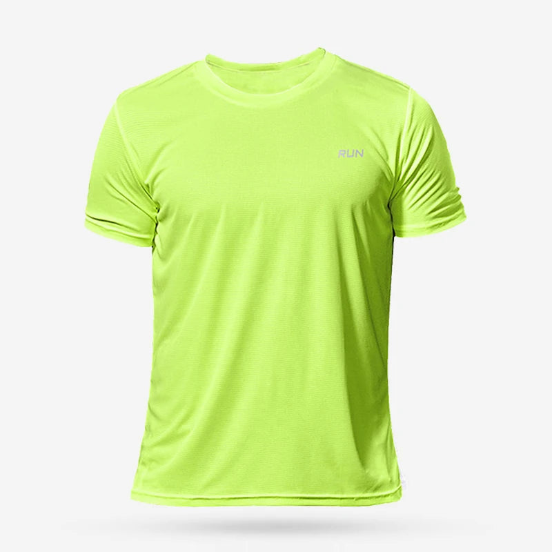 Camisa esportiva, secagem rápida e compressão, camiseta fitness gym