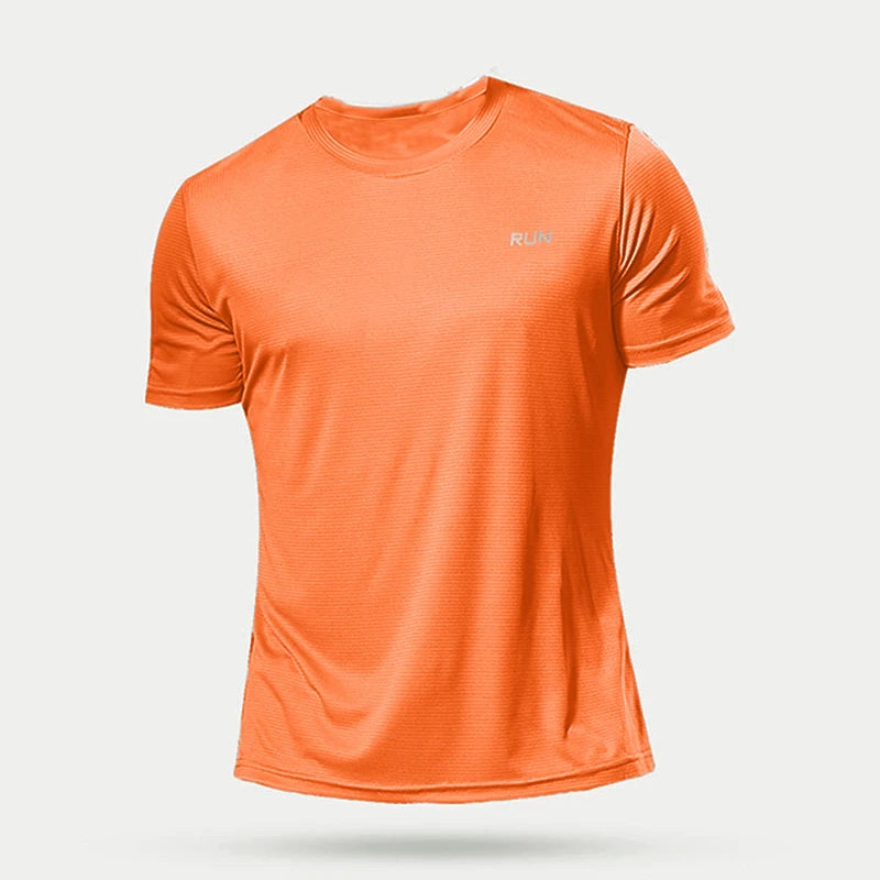 Camisa esportiva, secagem rápida e compressão, camiseta fitness gym