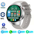 Novo relógio inteligente monitor de saúde freqüência cardíaca bluetooth chamada nfc gps rastreador ip68 à prova dip68 água smartwatch masculino para huawei gt4 pro