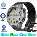 Novo relógio inteligente monitor de saúde freqüência cardíaca bluetooth chamada nfc gps rastreador ip68 à prova dip68 água smartwatch masculino para huawei gt4 pro