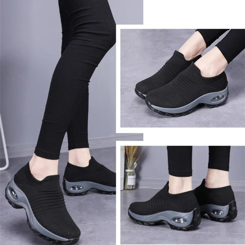 Women's Sneakers Versatle Ladies Orthopedic Sneakers Platform Shoes Women Casual Shoes Non-slip Wear-resistant Tennis Women