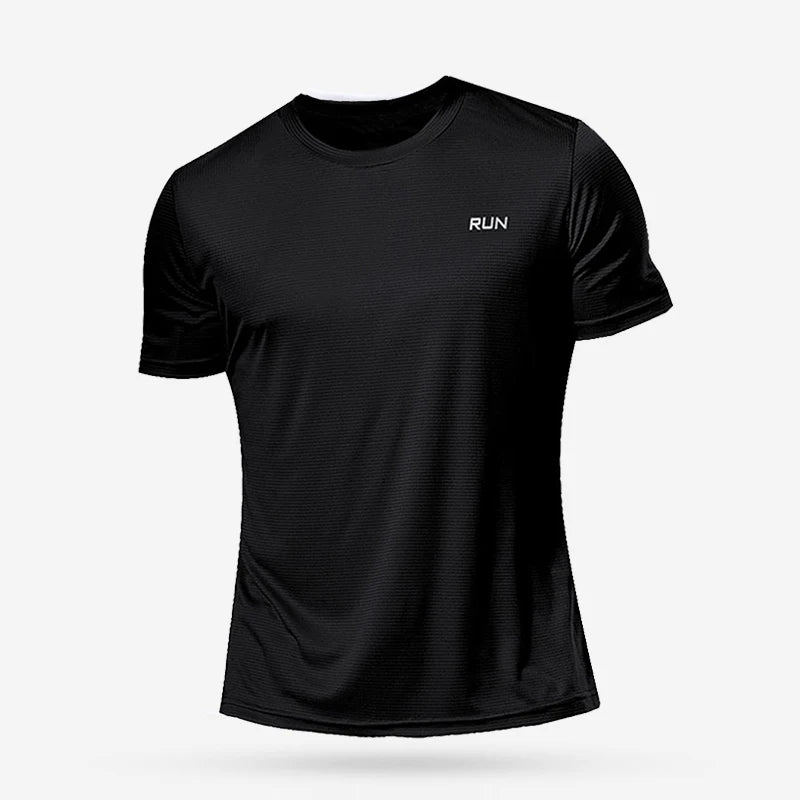 Camisa esportiva, secagem rápida e compressão, camiseta fitness gym