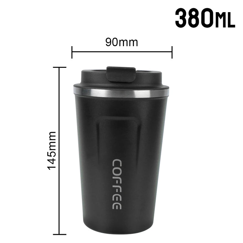 Caneca térmica  380/510ml para chá, água, café, duplo aço inoxidável