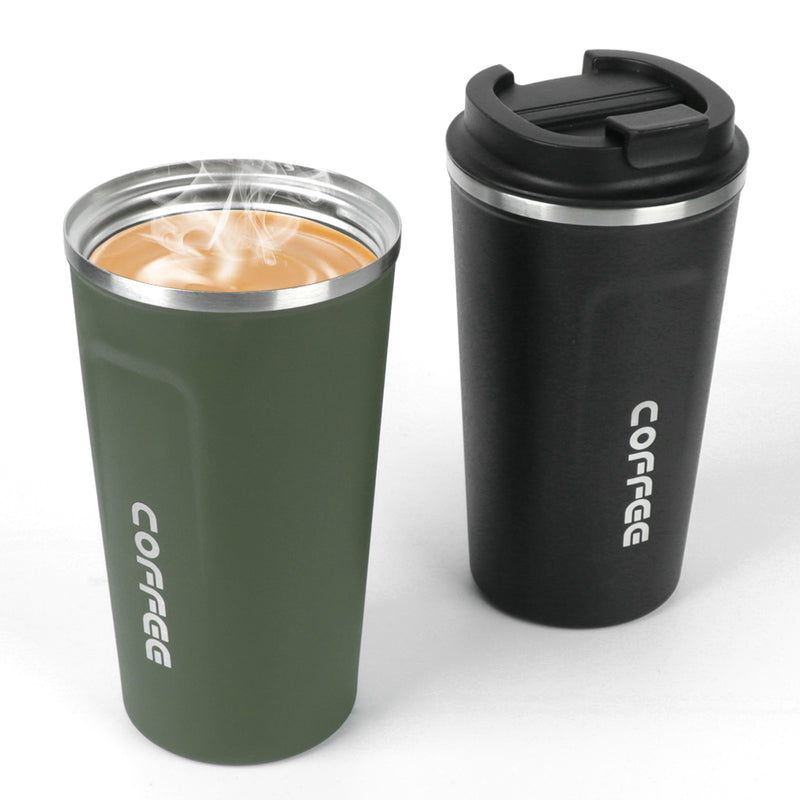 Caneca térmica  380/510ml para chá, água, café, duplo aço inoxidável