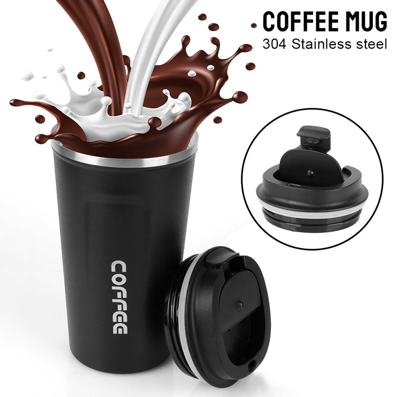 Caneca térmica  380/510ml para chá, água, café, duplo aço inoxidável