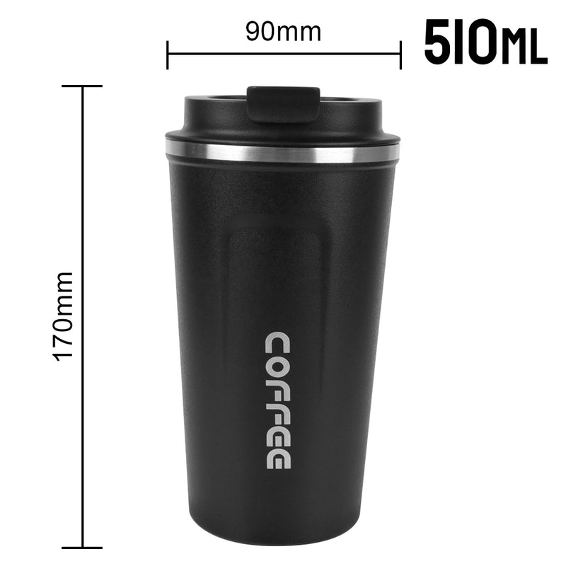 Caneca térmica  380/510ml para chá, água, café, duplo aço inoxidável